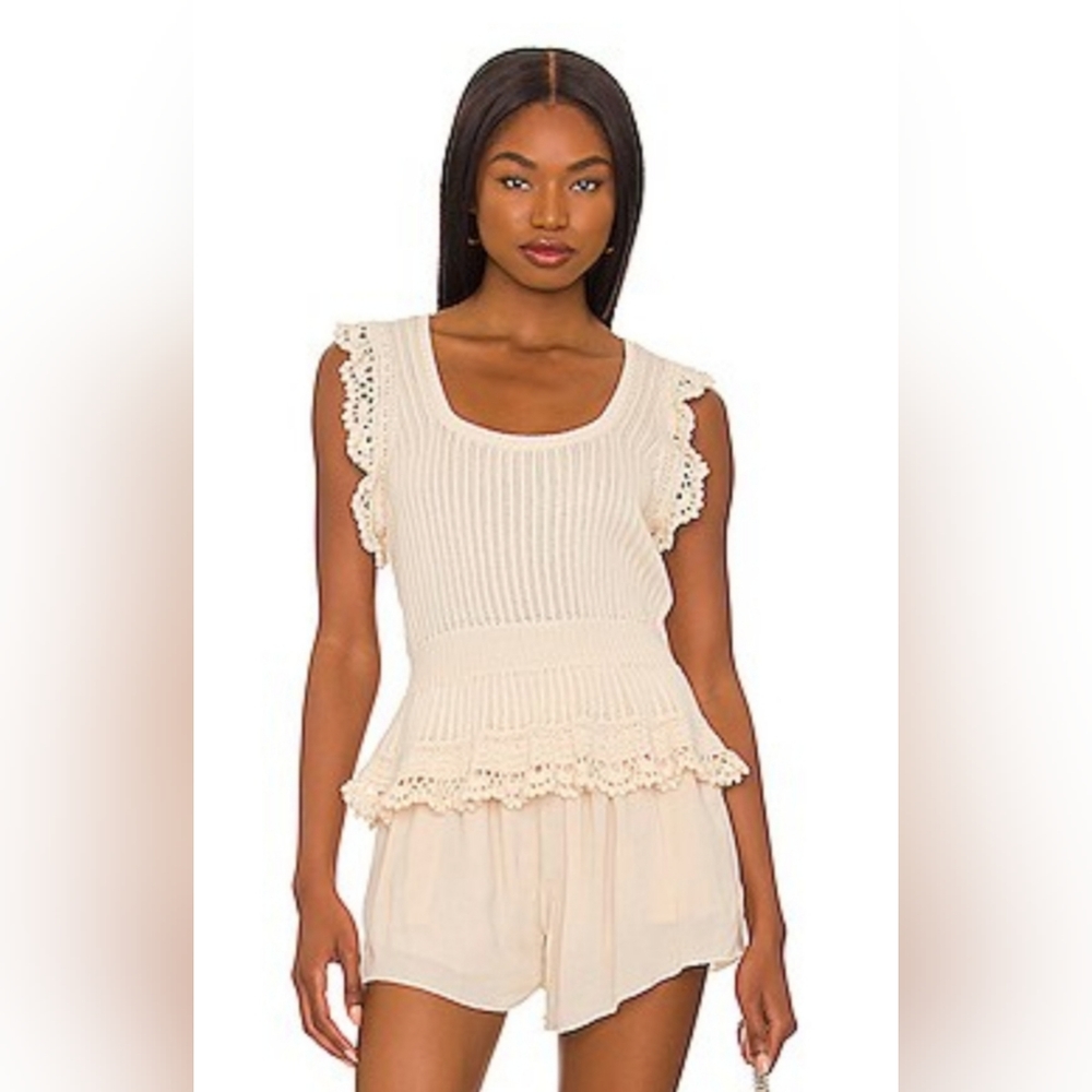 Page Ammeline Top in Ecru Size L